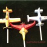 474sp Planes Sandy Chocolate Candy Lollipop Mold